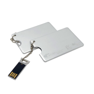 LD152TMET-4GB, USB Tarjeta Rectangular Metálica