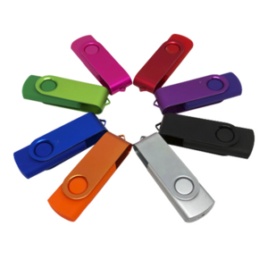 LD102-16GB, Memoria USB Giratoria con Clip Metálico del mismo color que el cuerpo de la memoria