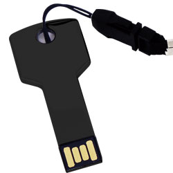 MEM-KEY, MEMORIA USB DE 8 GB TIPO LLAVE METALICA INCLUYE ESTUCHE DE PLASTICO Y COLGANTE