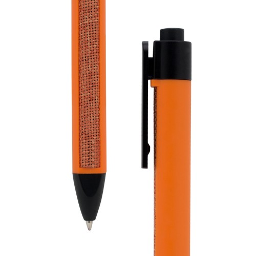 BOL198, Bolígrafo plástico textura tipo fibra.