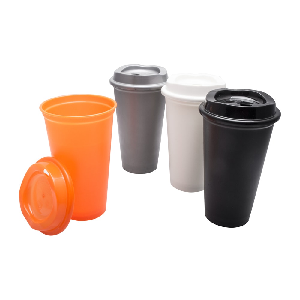 COC023, Vaso reutilizable en plástico rígido.