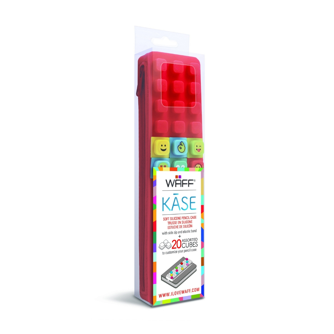 SLOFI134, Kase Waff Pencil With Cubes Red