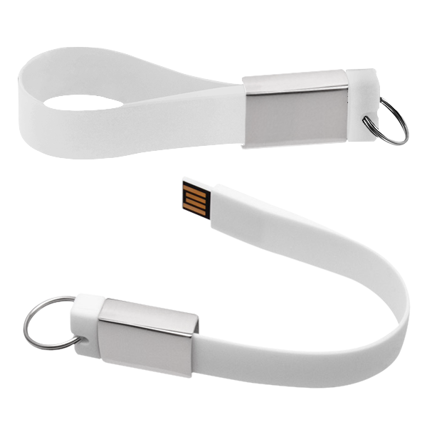 USB038-04GB, USB llavero de silicon con placa metalica. Capacidad 4 y 8 GB.