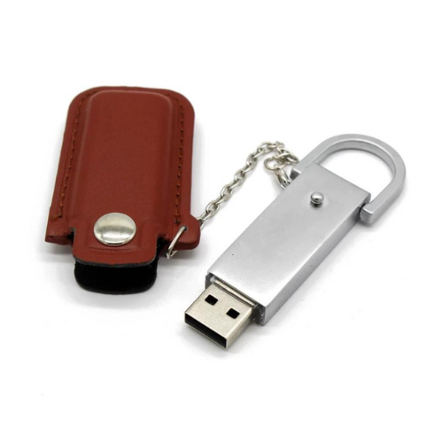 USB227, MEMORIA USB FUNDA DE CUERO
